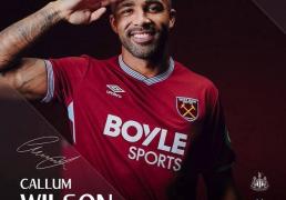 官方：西汉姆联免签纽卡斯尔前锋卡勒姆-威尔逊