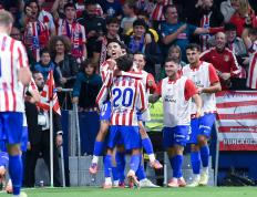 （体育）足(zú)球——西甲：马德里竞技胜奧(ào)萨苏纳