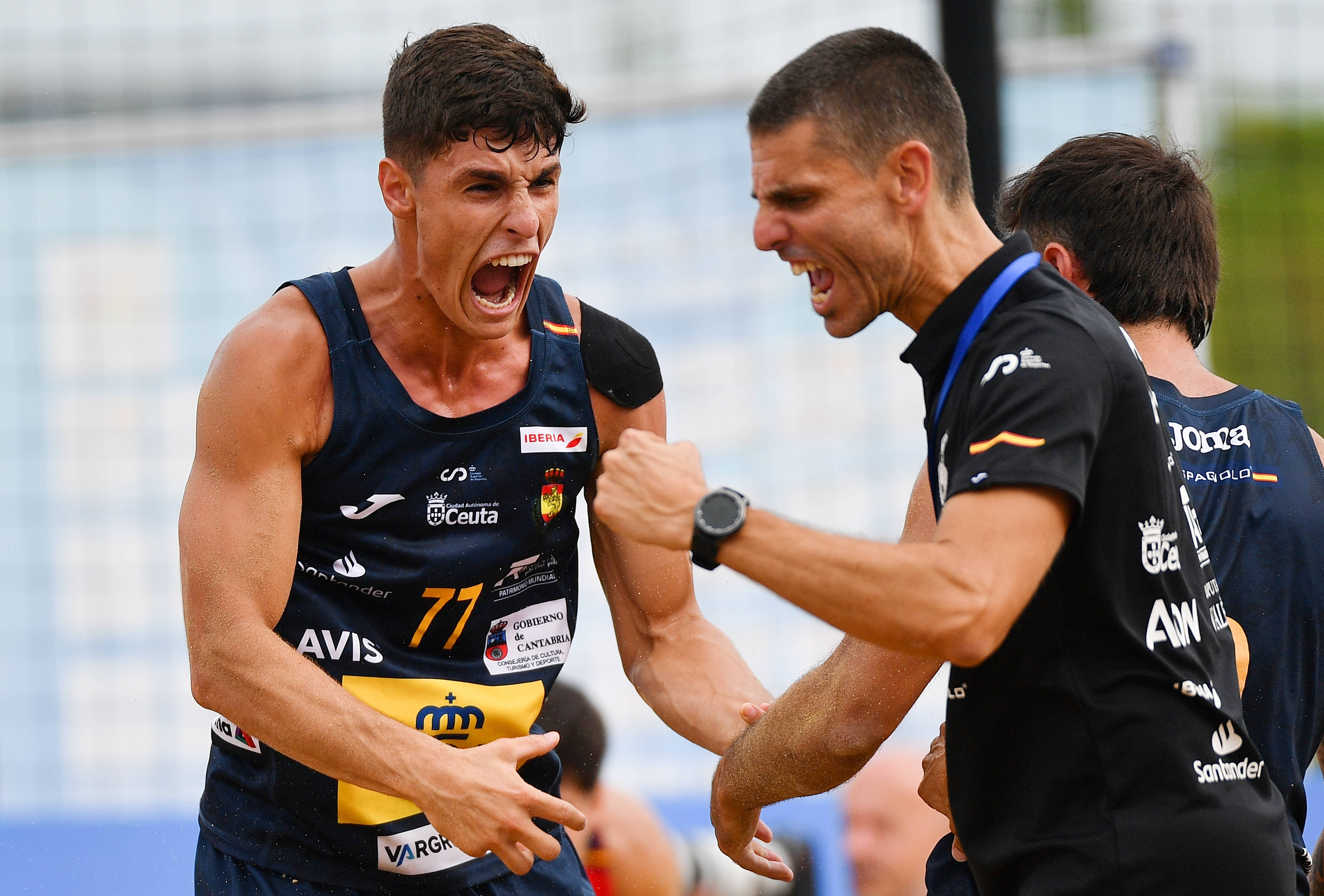 （成都世运会）沙滩手球(qiú)——男子半(bàn)决赛：葡萄牙隊(duì)胜西(xī)班牙隊(duì)