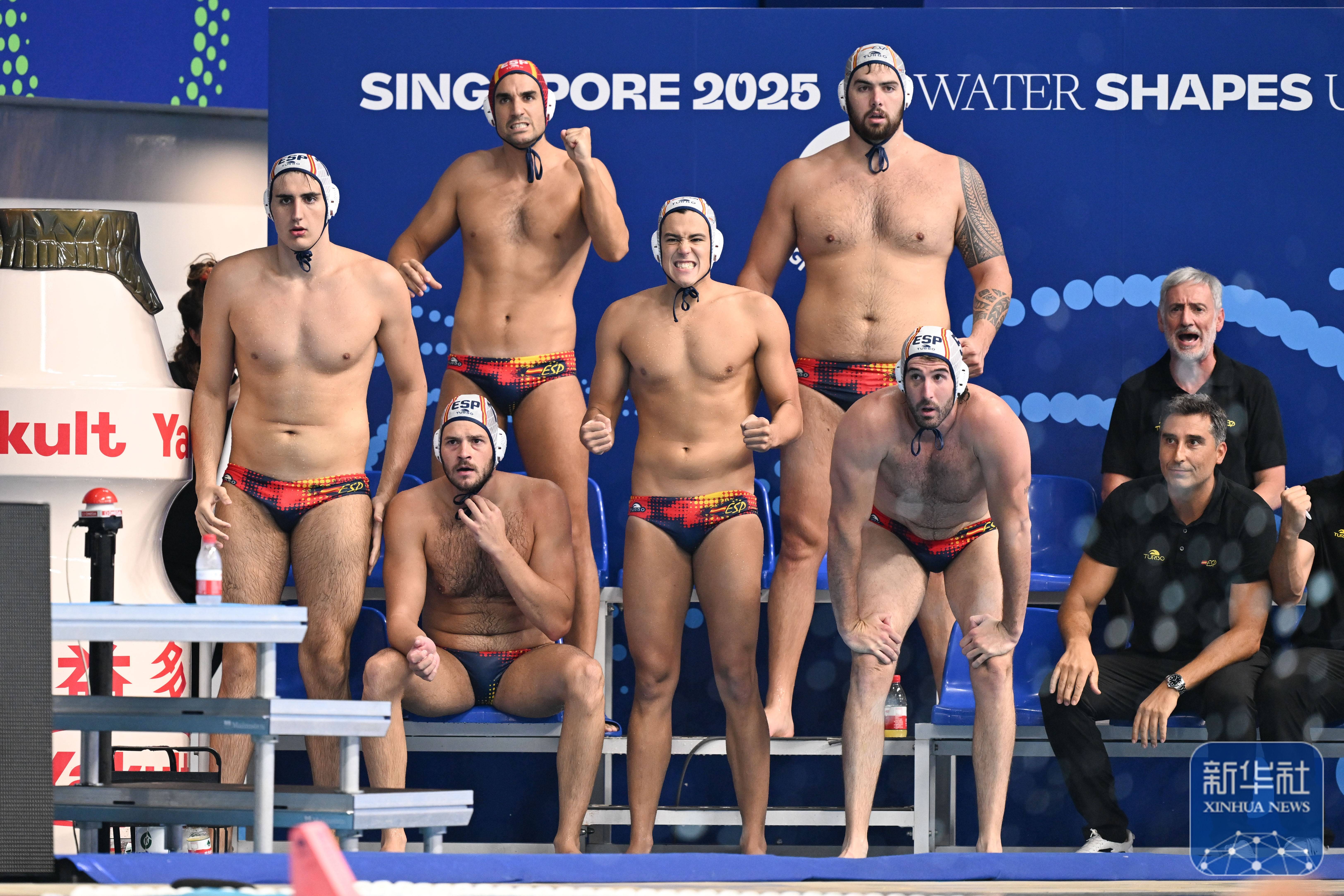 游泳世錦(jǐn)赛丨西(xī)班牙队获得男子(zi)水球冠(guān)軍(jūn)