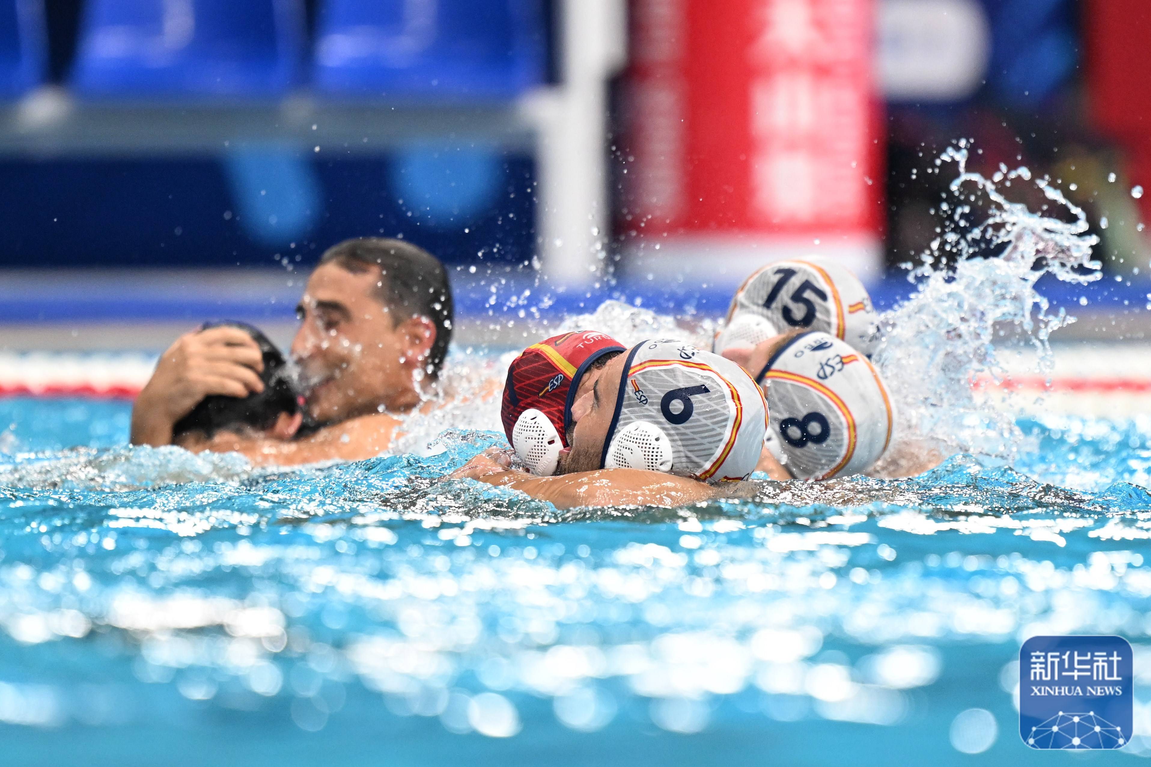 游泳世錦(jǐn)赛丨西(xī)班牙队获得男子(zi)水球冠(guān)軍(jūn)