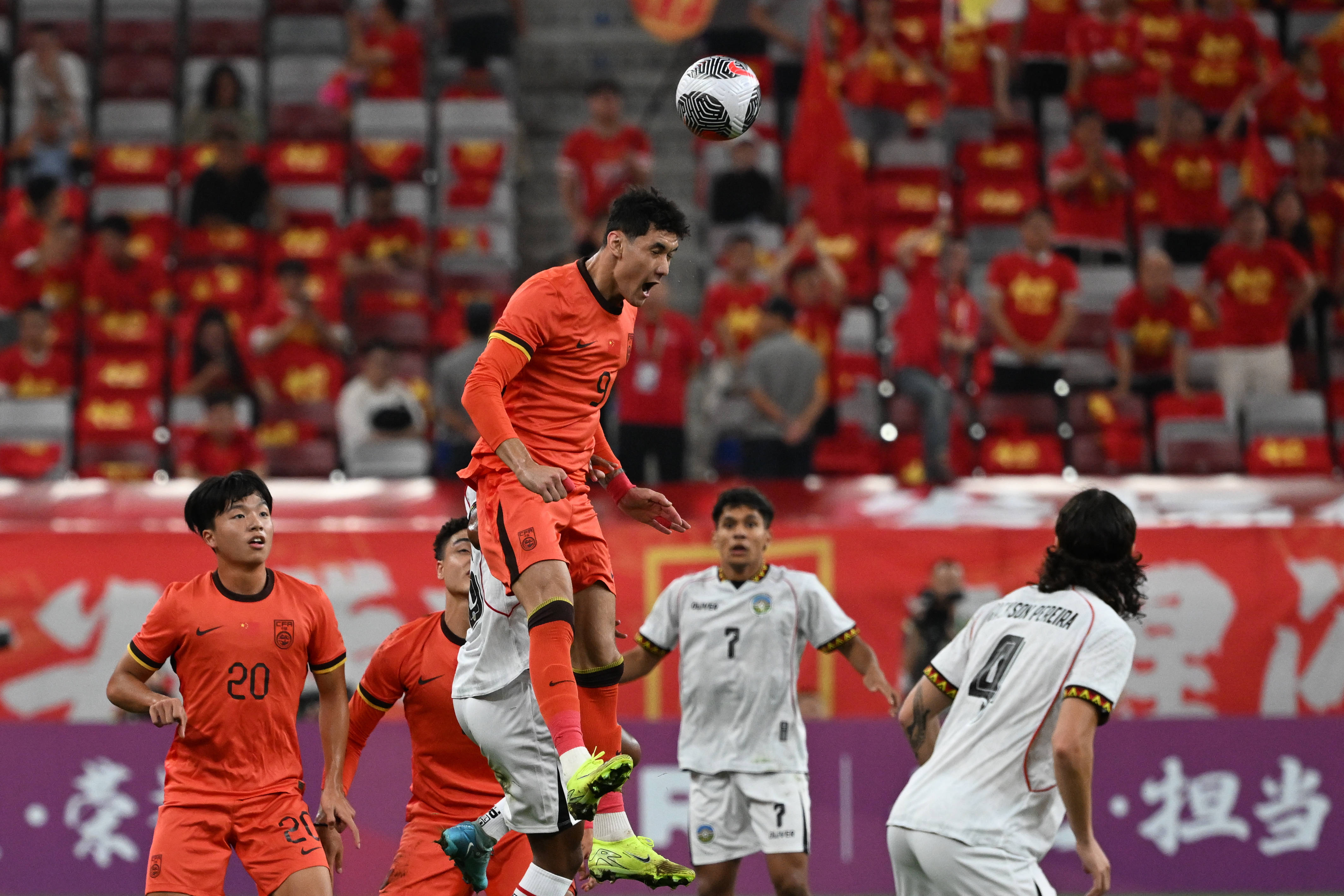 （体育）足球——U23亚洲杯预选赛：中国胜东帝汶