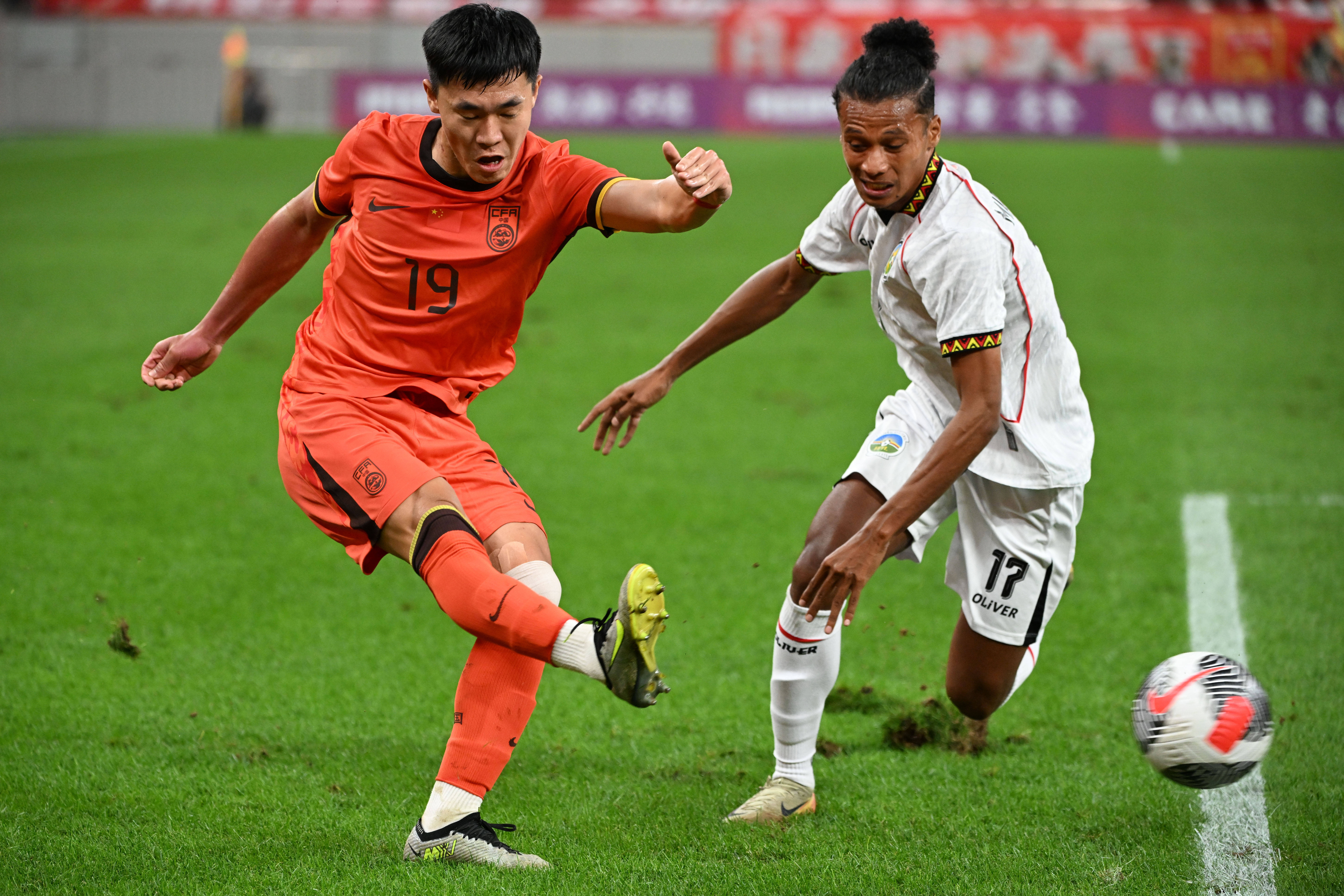 （体育）足球——U23亚洲杯预选赛：中国胜东帝汶