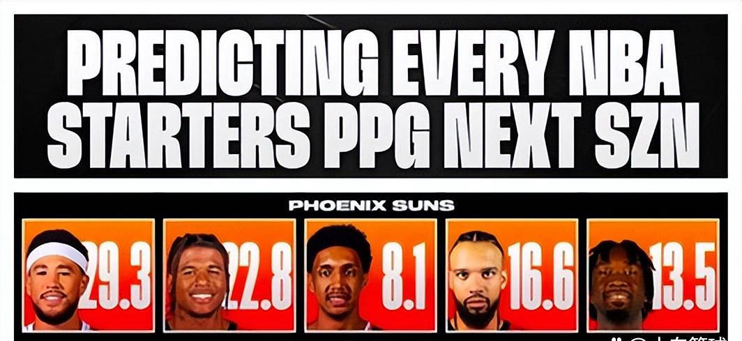 美媒预测菲尼克斯太阳先發(fā)球员场均(jūn)得分(fēn)