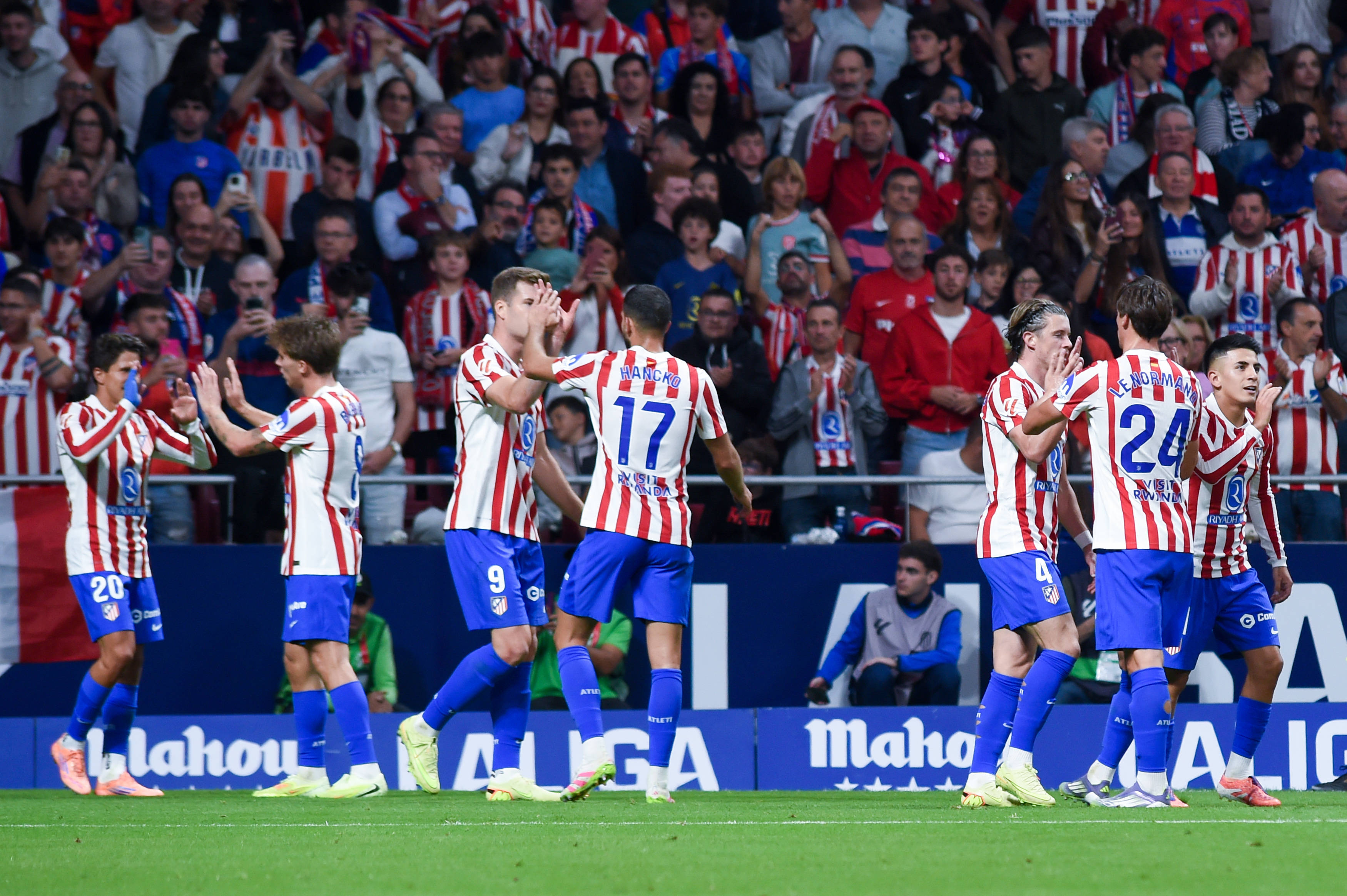 （体育）足(zú)球——西甲：马德里竞技胜奧(ào)萨苏纳