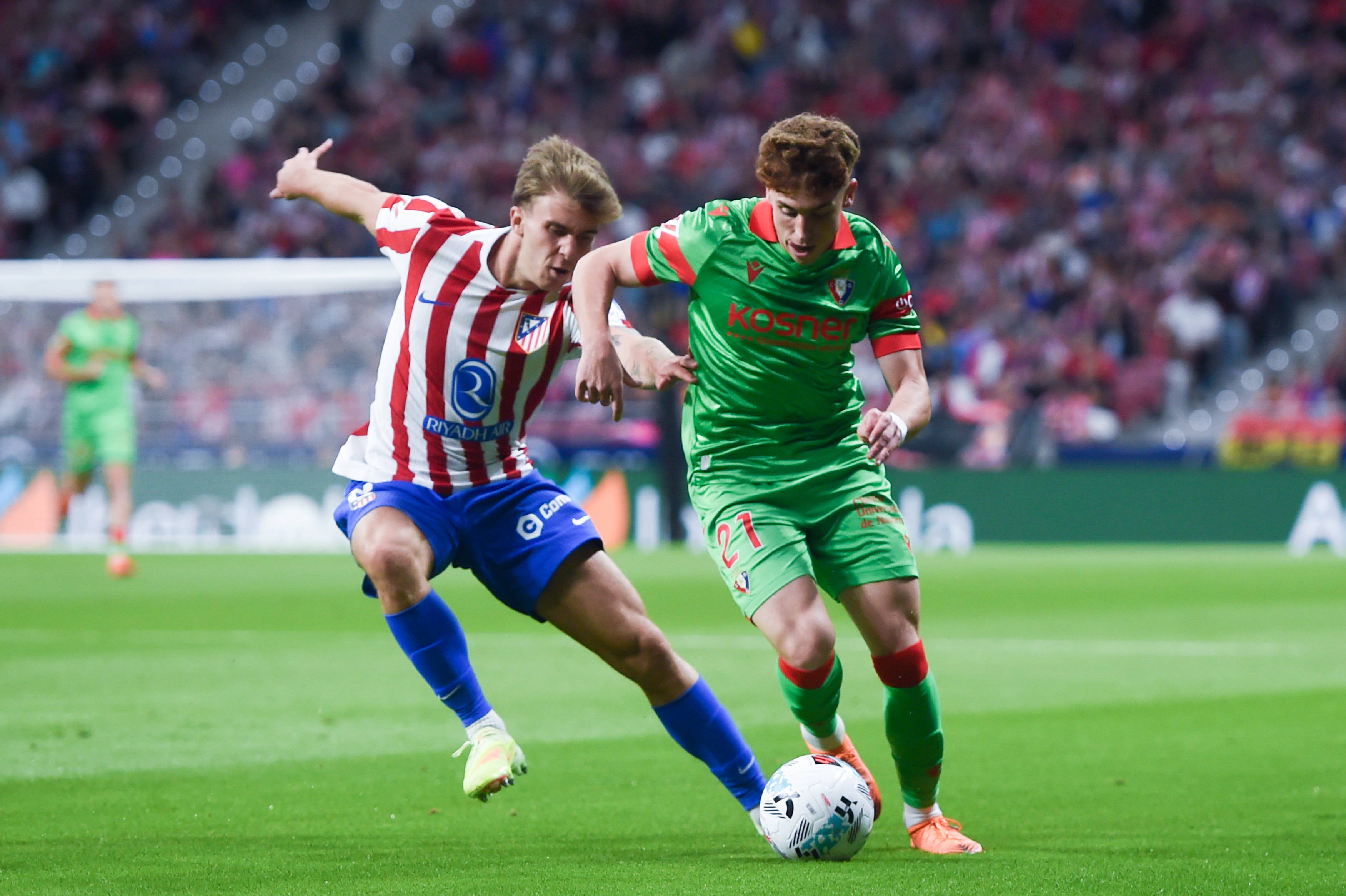 （体育）足(zú)球——西甲：马德里竞技胜奧(ào)萨苏纳